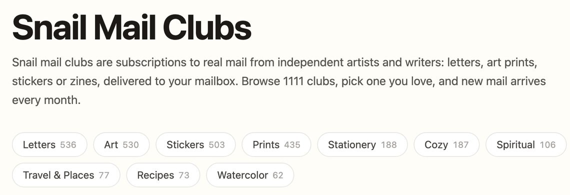 The MailClubly directory header, with its category counts (mailclubly.com, October 18 2026)